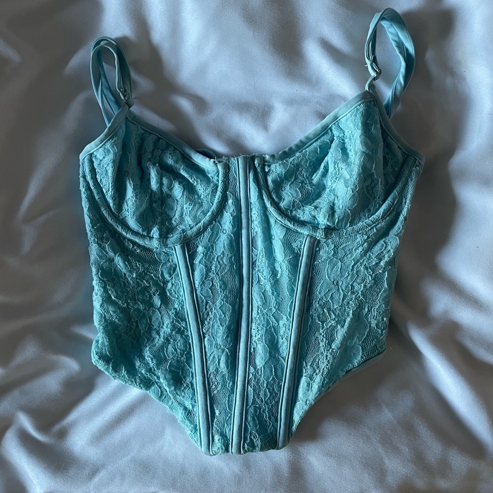 Corset Top Light Blue